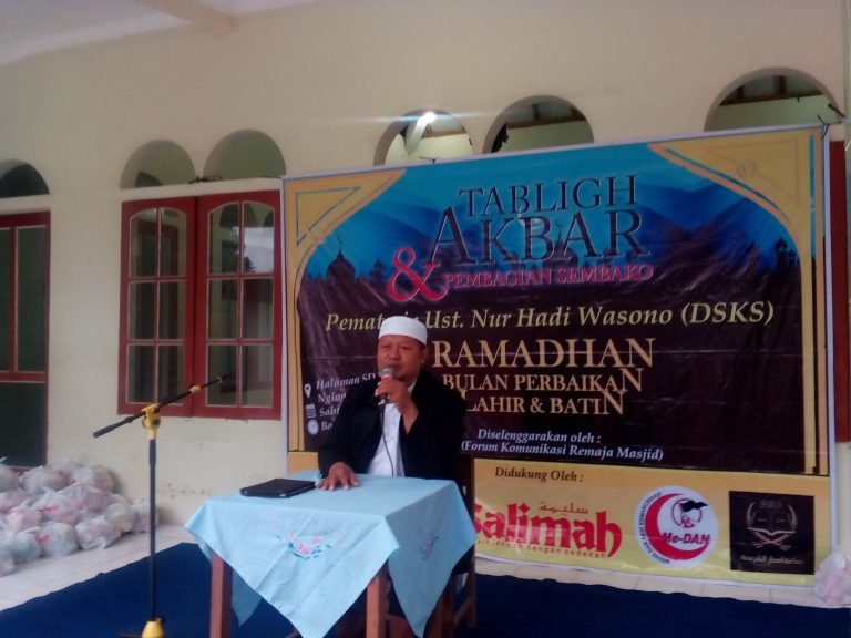 Sejumlah Ormas Islam Sukoharjo Adakan Tabligh Akbar dan Bagikan 100 Paket Sembako