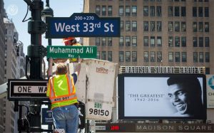 Nama Jalan Manhatan di New York City Diganti dengan “Muhammad Ali Way”