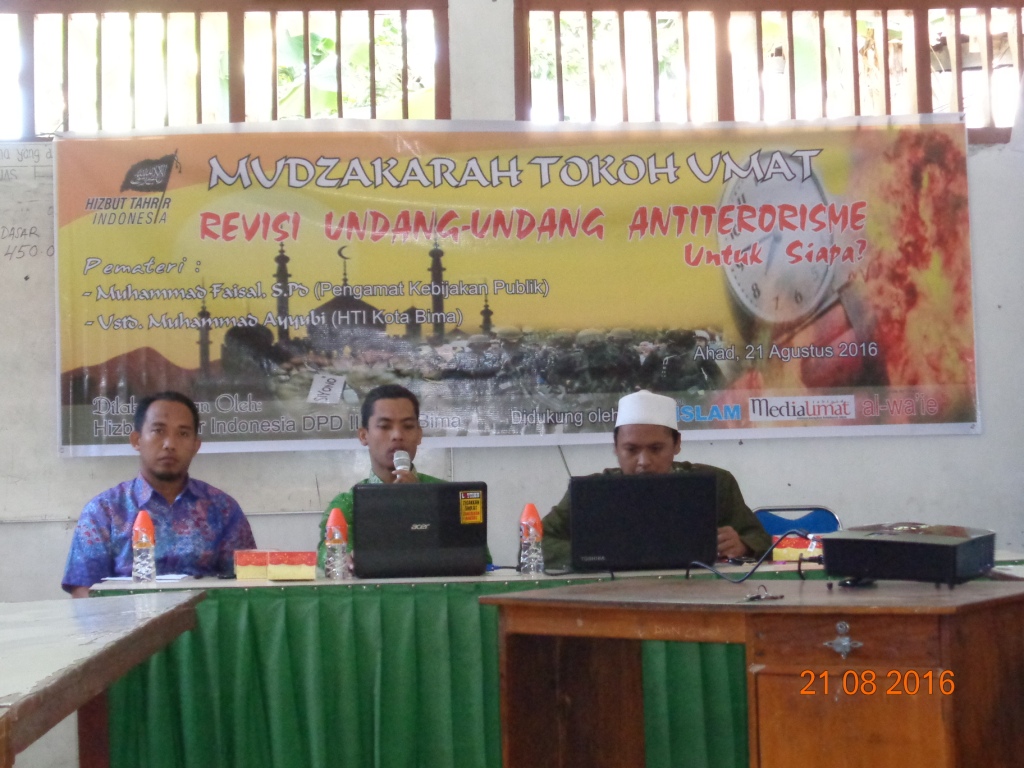 Bahas Revisi UU Terorisme, HTI Bima Gelar Muzakarah Tokoh Umat