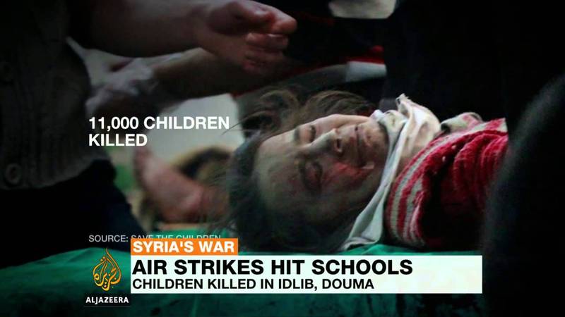 Roket Jet Tempur Rusia Hantam Pintu Masuk Sekolah di Idlib, 26 Tewas