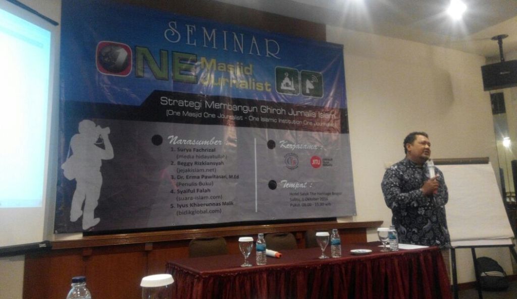 Adakan Seminar Jurnalistik , BGF Targetkan 1 Jurnalis Tiap Masjid Se-Jabar
