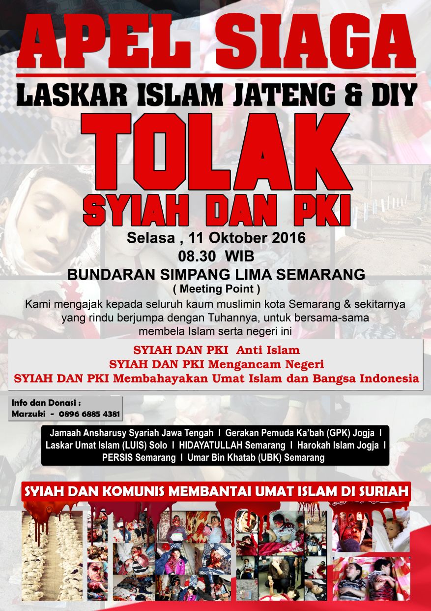Ikutilah! Apel Siaga Laskar Islam DIY dan Jawa Tengah Tolak Syi’ah
