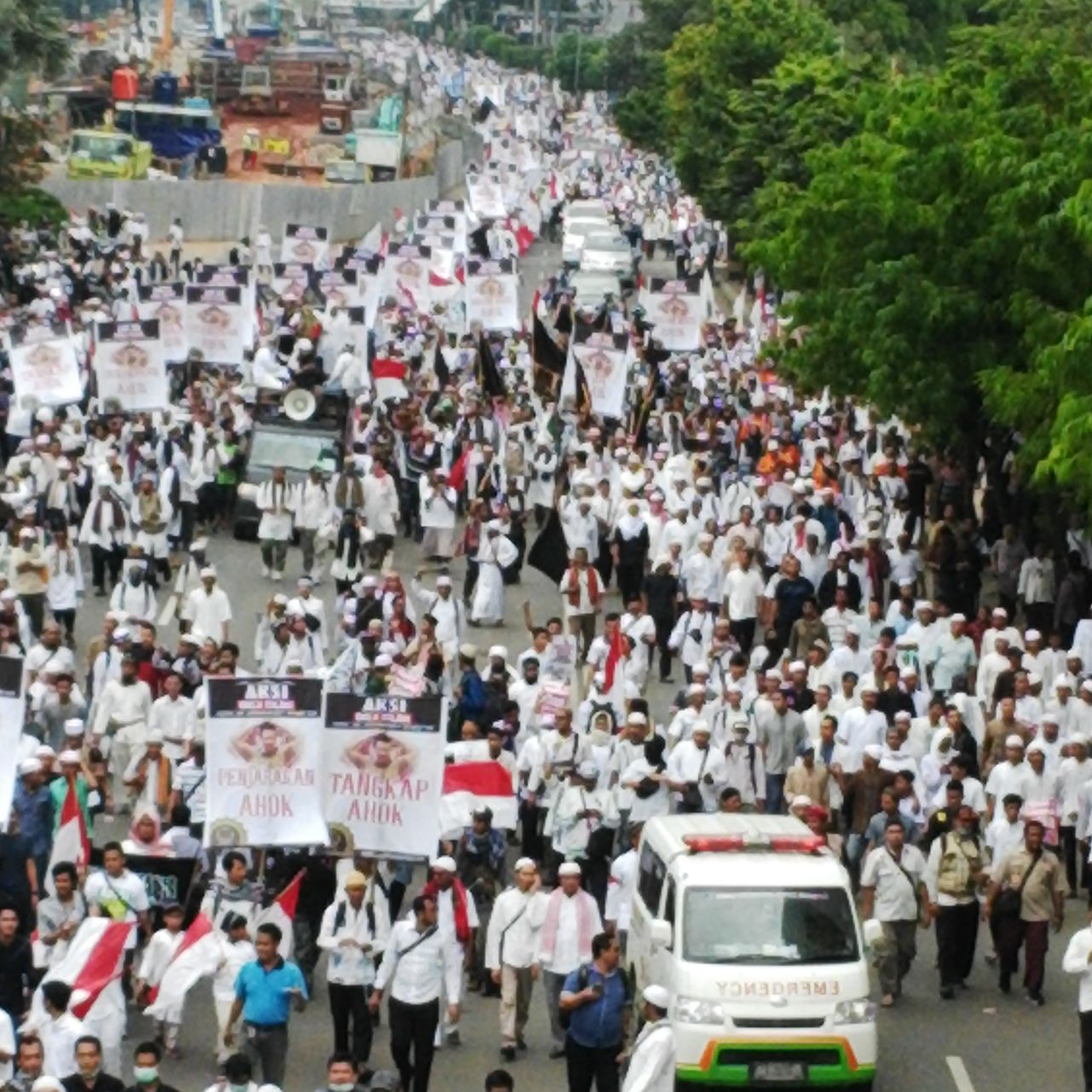 Ribuan Jamaah Ansharusyariah Ikut Bergabung dalam Aksi Bela Islam II