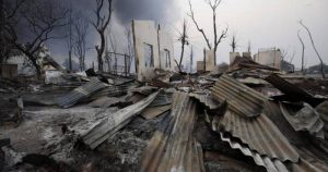 Gambar Satelit Menunjukkan Desa Muslim Rohingya Kembali Dibakar