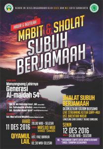 Hadiri dan Ikutilah Mabit dan Shalat Subuh Berjamaah