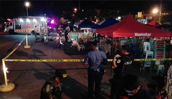 Mobil Polisi di Depan Gereja Filipina Dilempar Granat