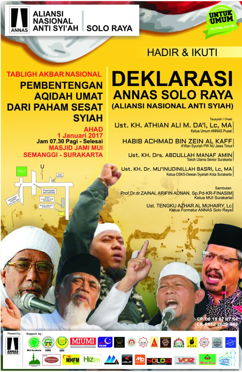 Ikutilah! Deklarasi dan Pengukuhan Pengurus ANNAS Solo Raya
