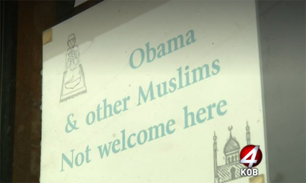 Larangan Masuk untuk Obama dan Kaum Muslim pada Sebuah Toko di AS jadi Viral
