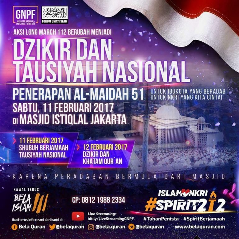 FUI Sebut Massa #Aksi112 Akan Penuhi Masjid Istiqlal