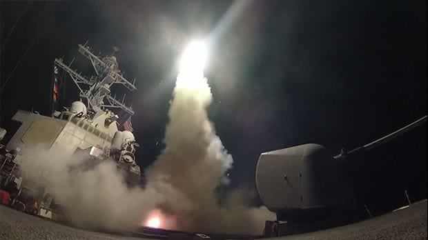 AS Gempur Pangkalan Udara Assad dengan 59 Rudal Tomahawk