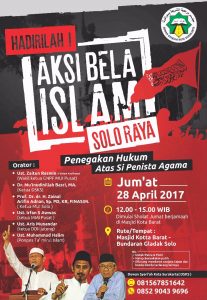 Ikutilah! Aksi Bela Islam Soloraya ‘Penegakan Hukum atas Si Penista Agama’