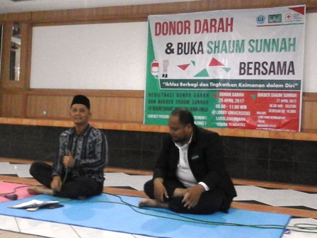 LDK IKMA UNLA Gelar Donor Darah dan Buka Bersama Shaum Sunnah