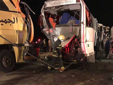 Korban Meninggal akibat Tabrakan Bis Beruntun Jamaah Umrah Bukan 130 tapi 6 Orang