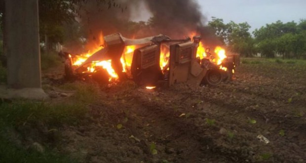 IED Taliban Hancurkan APC AS, 5 Pasukan Meregang Nyawa