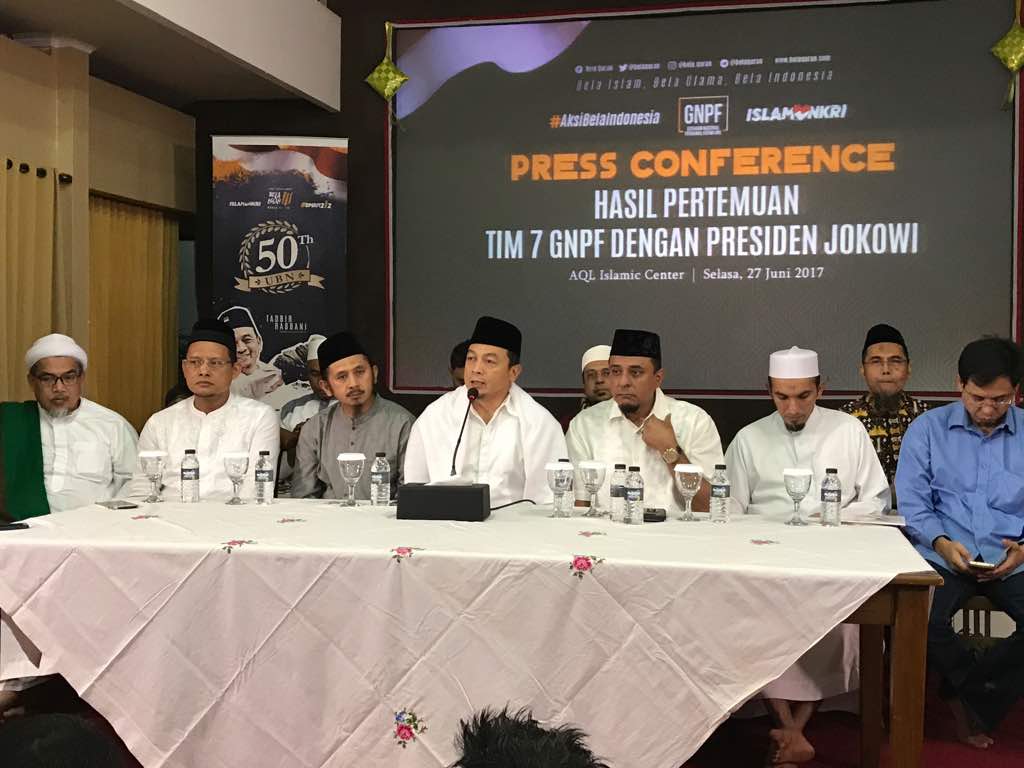 Kompak, Pimpinan GNPF MUI dan FPI Ungkap Hasil Pertemuan dengan Presiden Jokowi