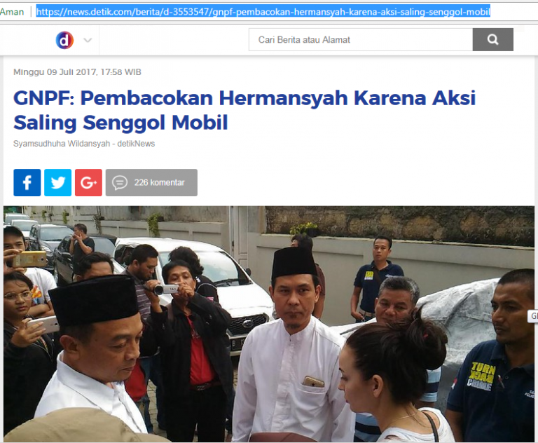 Terkait Berita Detik, GNPF MUI : Media Jangan Memutarbalikkan Fakta