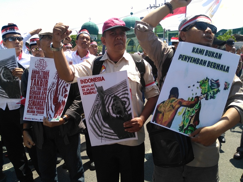 Aliansi Boemi Poetra Menggugat Desak Patung Pahlawan Cina di Tuban Dibongkar