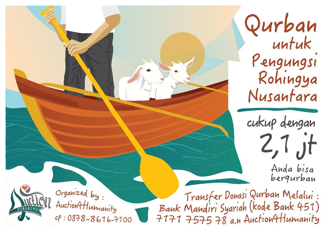 Auction For Humanity Ajak Umat Islam Indonesia Berkurban untuk Pengungsi Rohingya