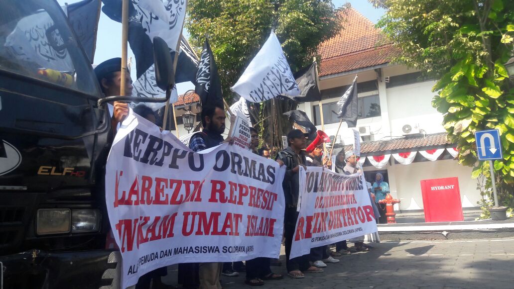 Geruduk DPRD Surakarta, AMPS : Jangan Pilih Calon Pendukung Perppu Ormas