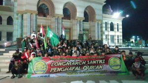 Napak Tilas Para Pejuang Kemerdekaan, Santri Tahfiz BMQ Gelar Longmarch Jogja-Karanganyar