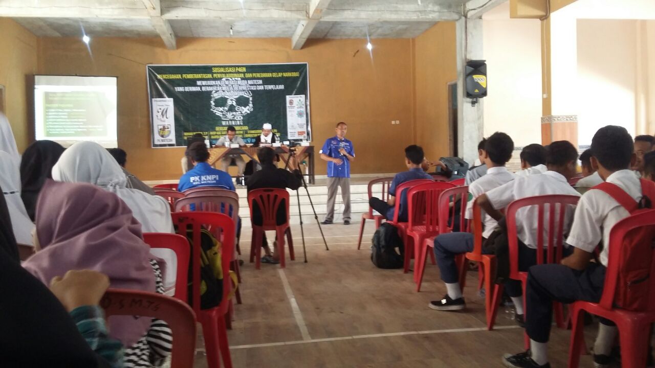 Waspadai Bahaya Narkoba, Pemuda Islam Matesih Bersama KNPI Gelar Sosialisasi