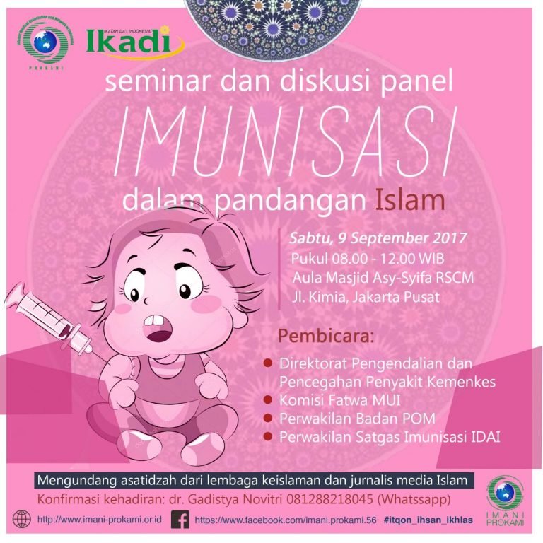 Hadirilah! Seminar & Diskusi Panel “Imunisasi dalam Pandangan Islam”