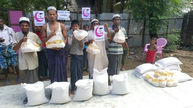 Me-DAN Delivered Relief to an Insulated Camp in Sittwe, Rakhine
