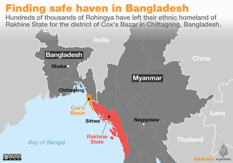 Kapal Sarat Muatan Berjumlah 100 Orang Rohingya Terbalik di Distirk Bazar Cox