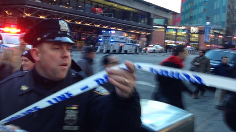 Bom Meledak di Stasiun Bus Manhattan, AS
