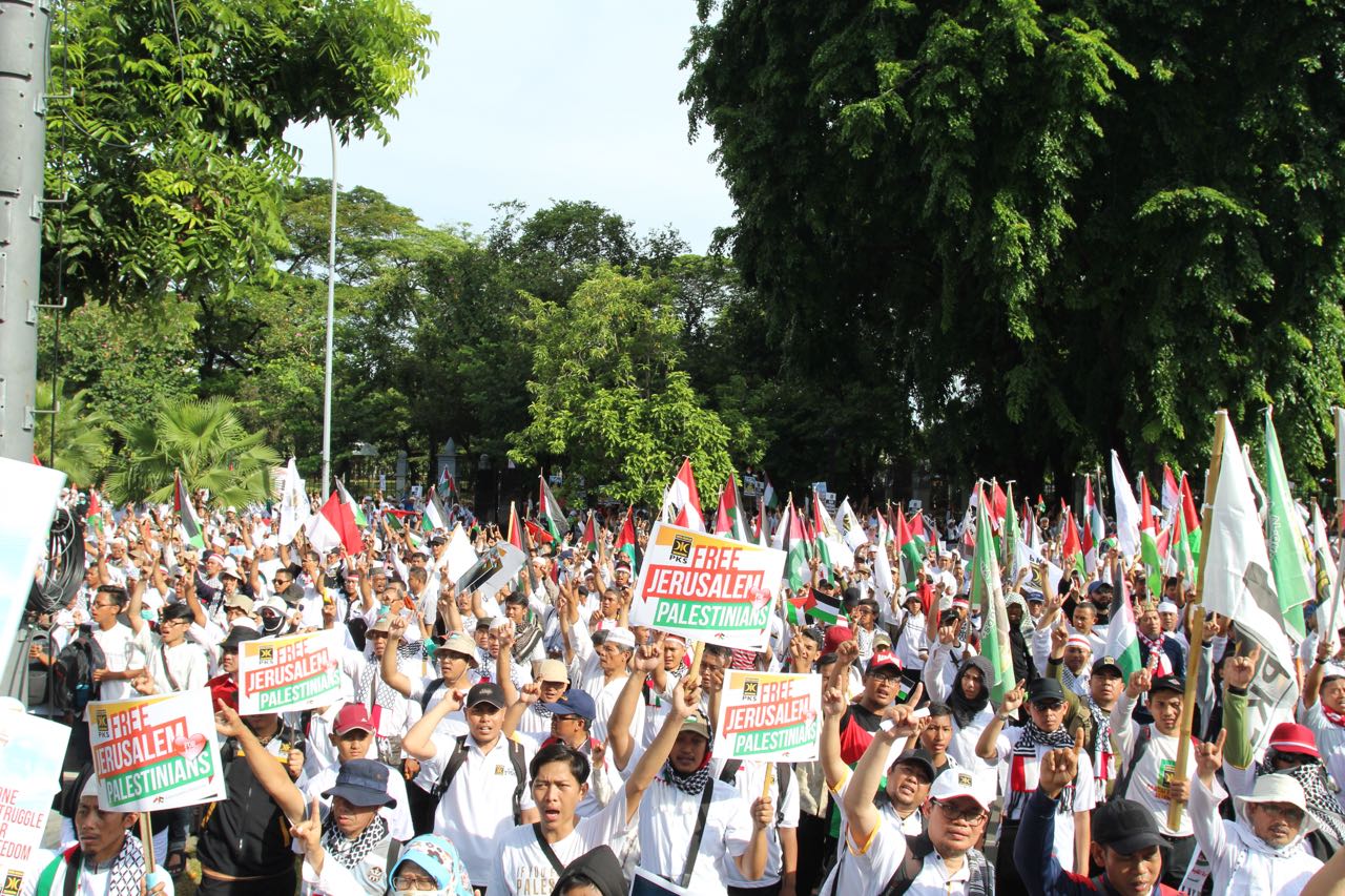 Aksi Bela Palestina dan Tolak AS Terus Bergulir, Kini dari Dompu NTB