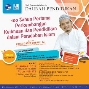 Ikutilah! Daurah Pendidikan ‘100 Tahun Perkembangan Keilmuan dan Pendidikan dalam Peradaban Islam”