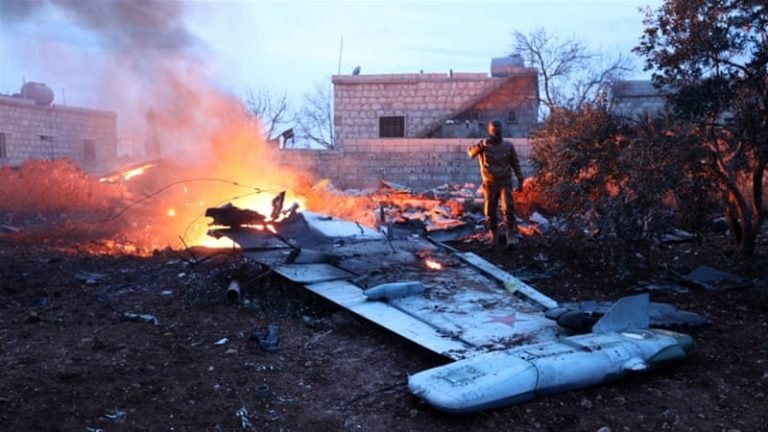Mujahidin HTS Tembak Jatuh Pesawat Tempur Rusia di Idlib