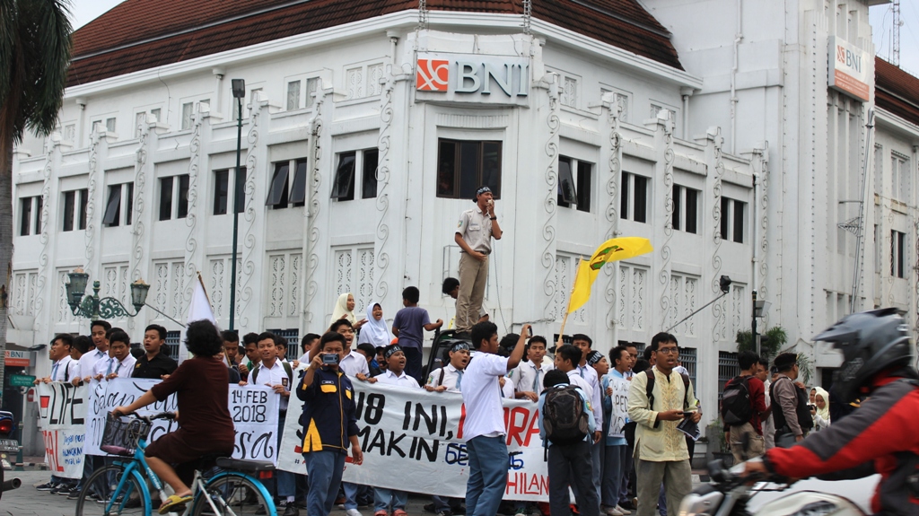 Ratusan Pelajar Yogyakarta Gelar Aksi ‘Hari Peduli Moral’