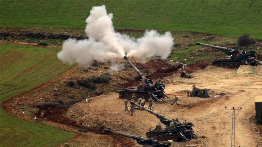 Armada Perang Turki Gempur Konvoi Pasukan Rezim Assad di Afrin dengan Artileri