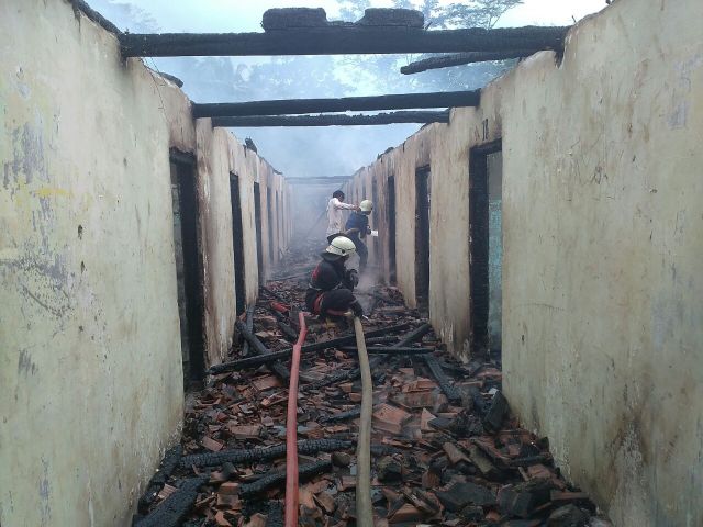 Kebakaran di Ponpes Al Fadililah Ciamis Hanguskan Puluhan Kobong
