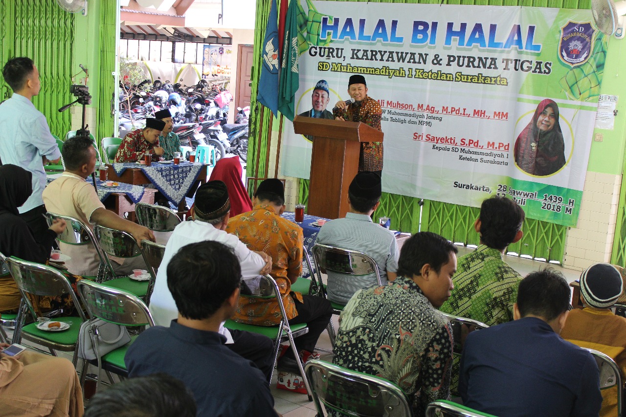 Halalbihalal SD Muhammadiyah Ketelan Momentum Tingkatkan Kualitas Pendidikan