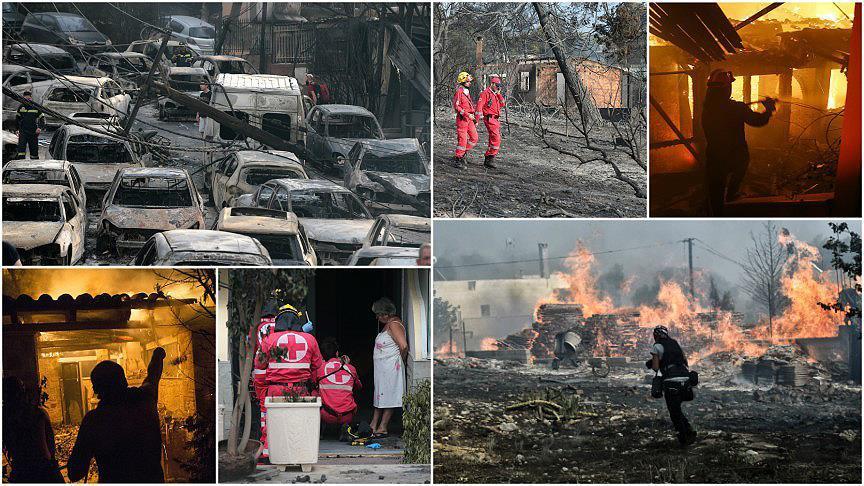 Kebakaran Yunani: Ribuan Rumah Hangus, Ratusan Mobil Hancur, 76 Tewas dan 100 Hilang