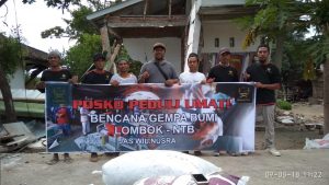 Ansharusy Syariah Buka Posko Tanggap Bencana di Lombok