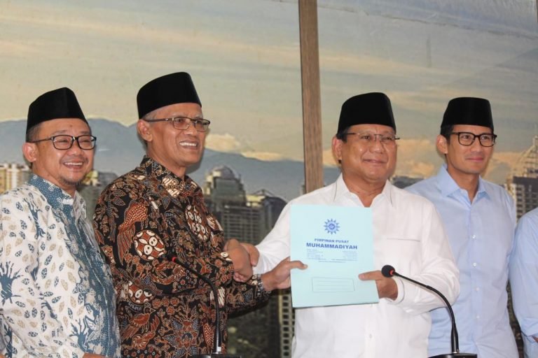 Prabowo-Sandi Kunjungi PP Muhammadiyah