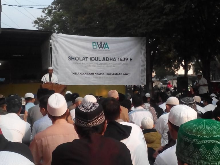Badan Wakaf Al-Qur’an dan FKU Aswaja Malang Raya Gelar Shalat Idul Adha 1439 H