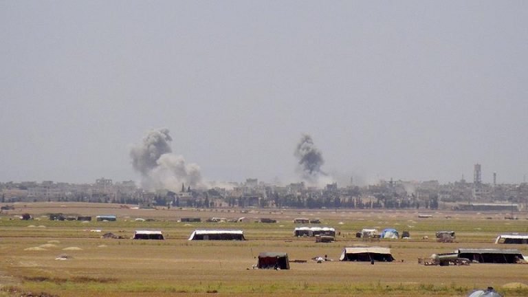 Jet-jet Tempur Rusia Mulai Gempur Warga Sipil di Idlib
