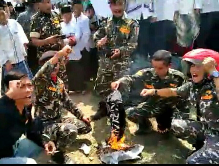 Dua Anggota Banser Pembakar Bendera Tauhid Jadi Tersangka