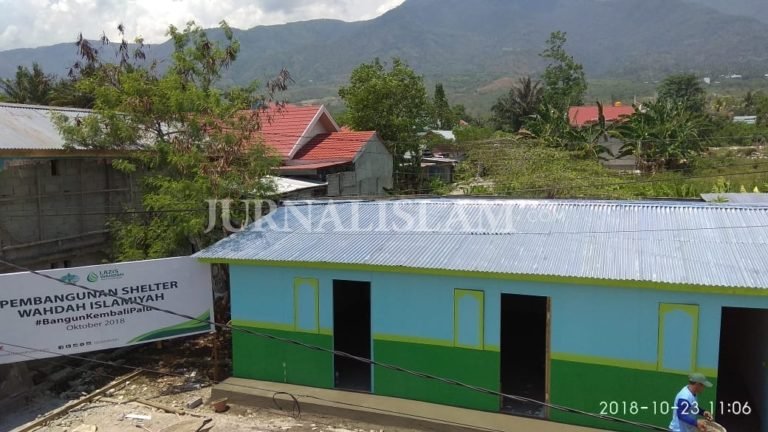 LAZIS Wahdah Bangun Prototipe Huntara untuk Korban Gempa Palu