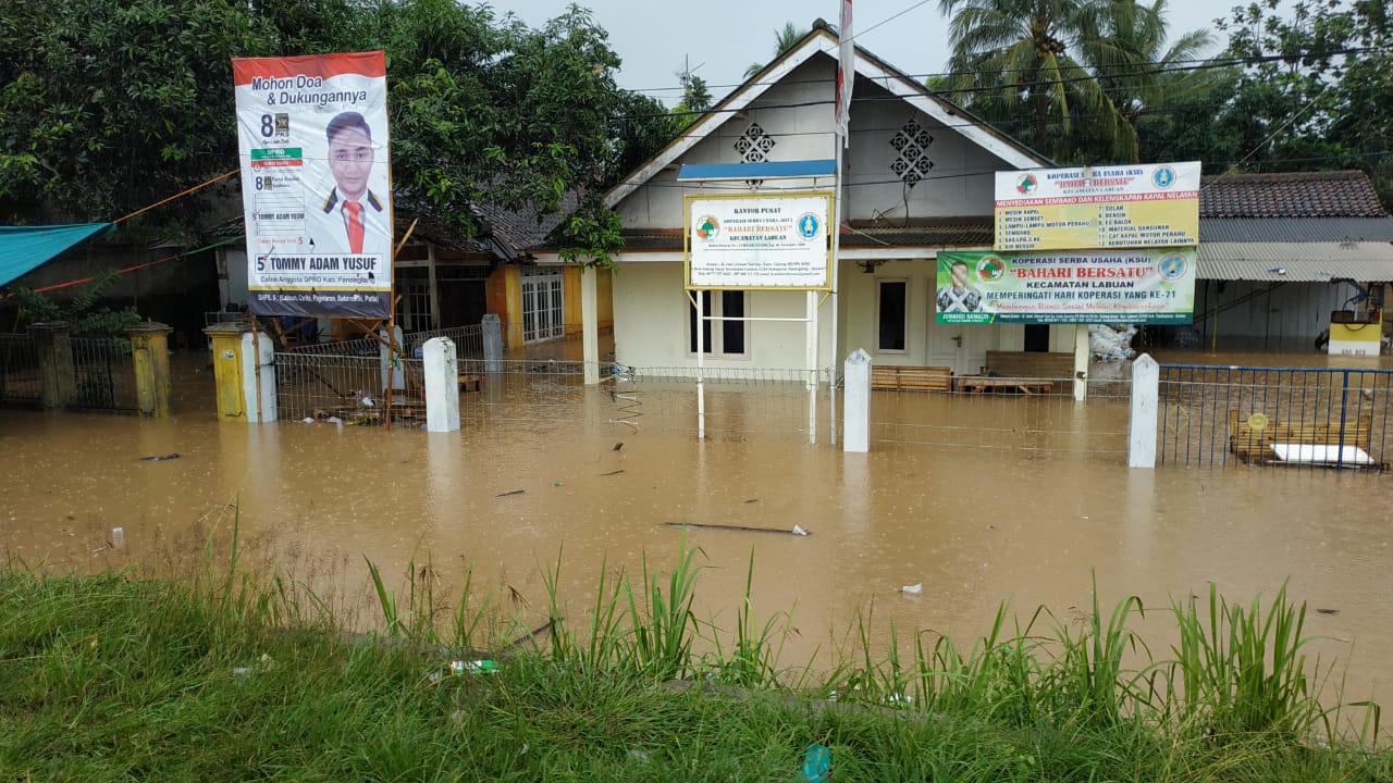 Curah Hujan Tinggi, 500 Rumah di Labuan, Pandeglang Terendam Banjir