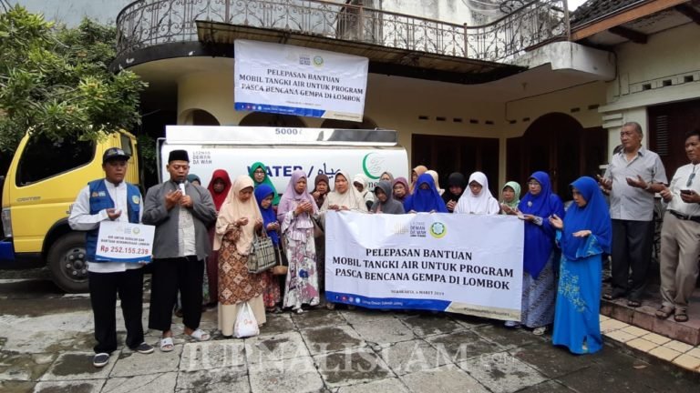 Laznas Dewan Dakwah Jateng Kirim Bantuan Air Bersih untuk Korban Gempa Lombok