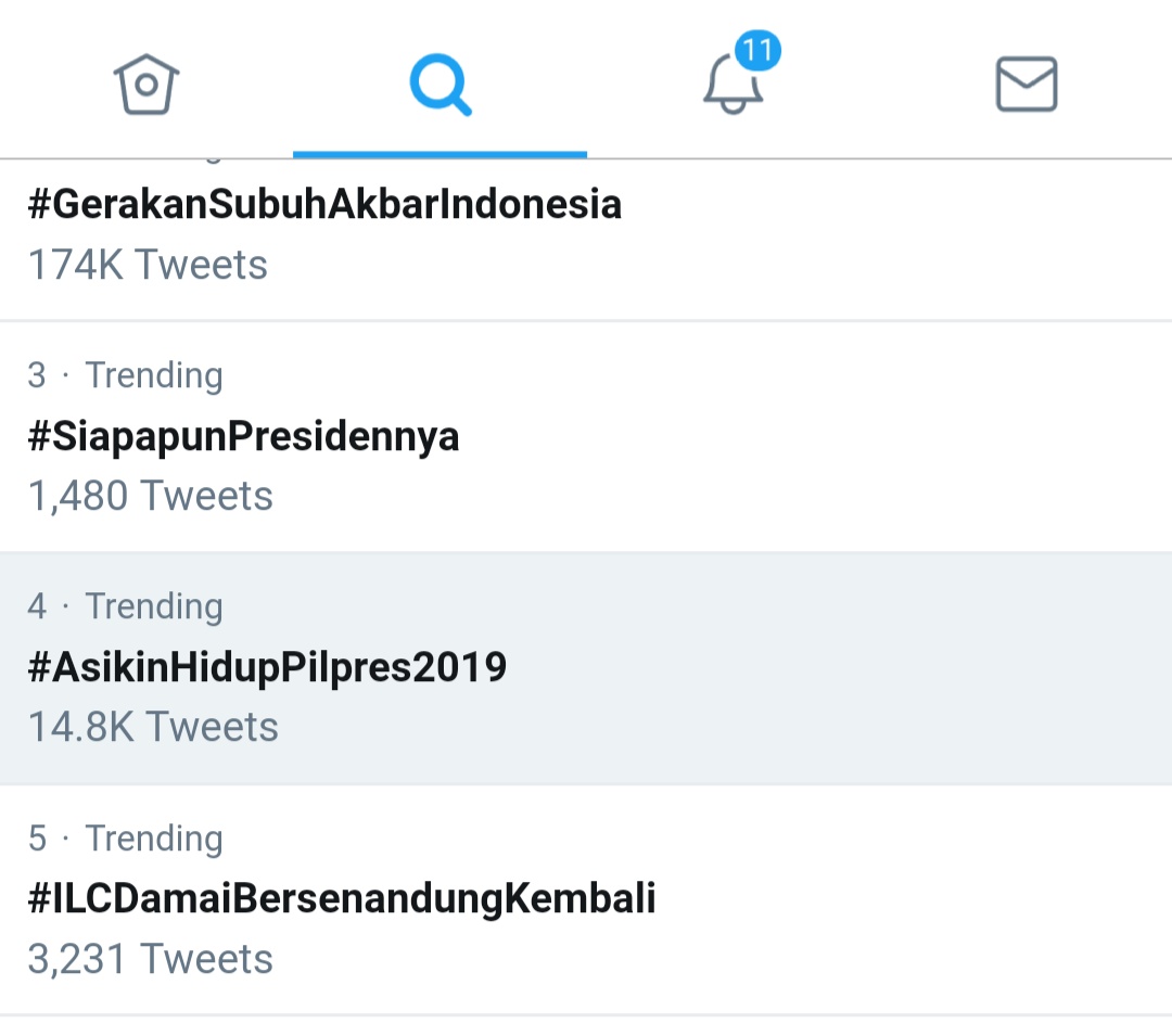 Tagar #GerakanSubuhAkbarIndonesia Jadi Trending Topik di Twitter
