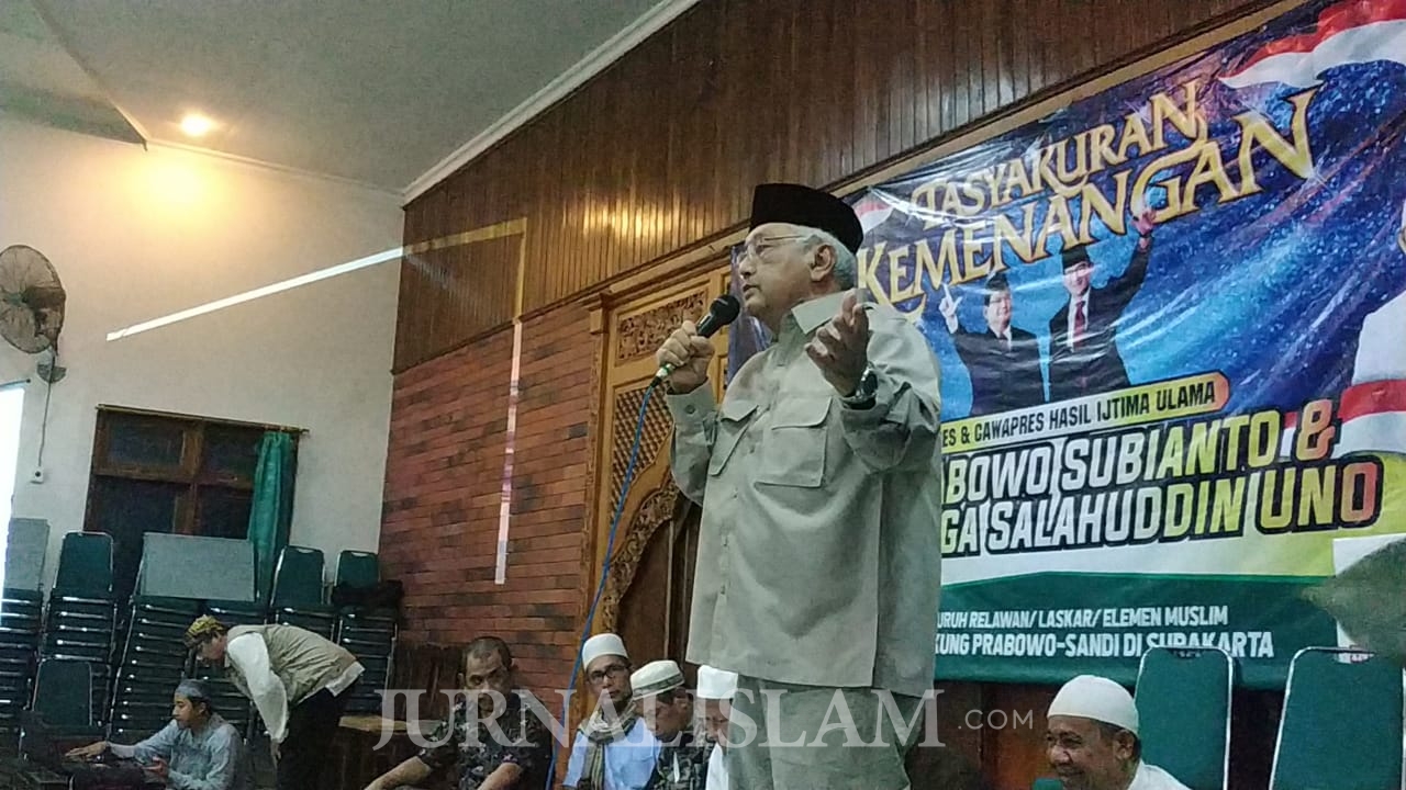 Ribuan Warga Soloraya Gelar Tasyakuran Kemenangan Prabowo-Sandi