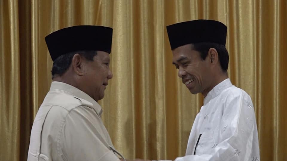 UAS Kepada Prabowo: “Jika Menang, Jangan Undang Saya Ke Istana”