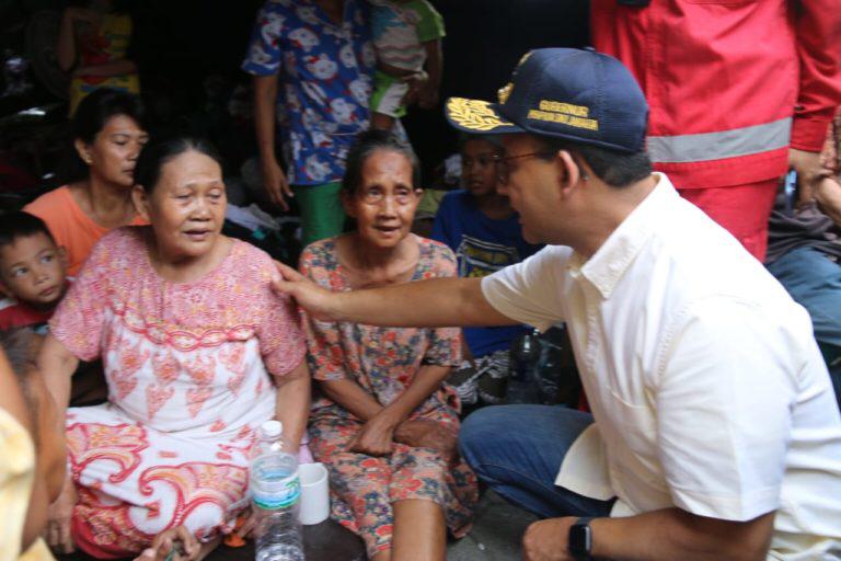 Anies Pastikan Kebutuhan Korban Kebakaran Kampung Bandan Terpenuhi