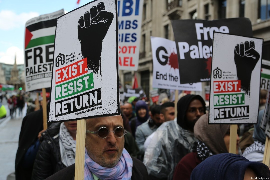 Peringati Hari Nakba, Ribuan Massa di London Unjuk Rasa Bela Palestina